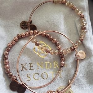 Alex & Ani 3 pce. Rose gold bracelet set